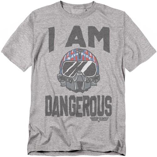 Top Gun Unisex Adult The I Am Dangerous Heather T-Shirt