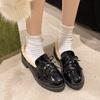 Versatile and comfortable women's spring and autumn new patent leather bow Mary Jane shoes casual shoes women