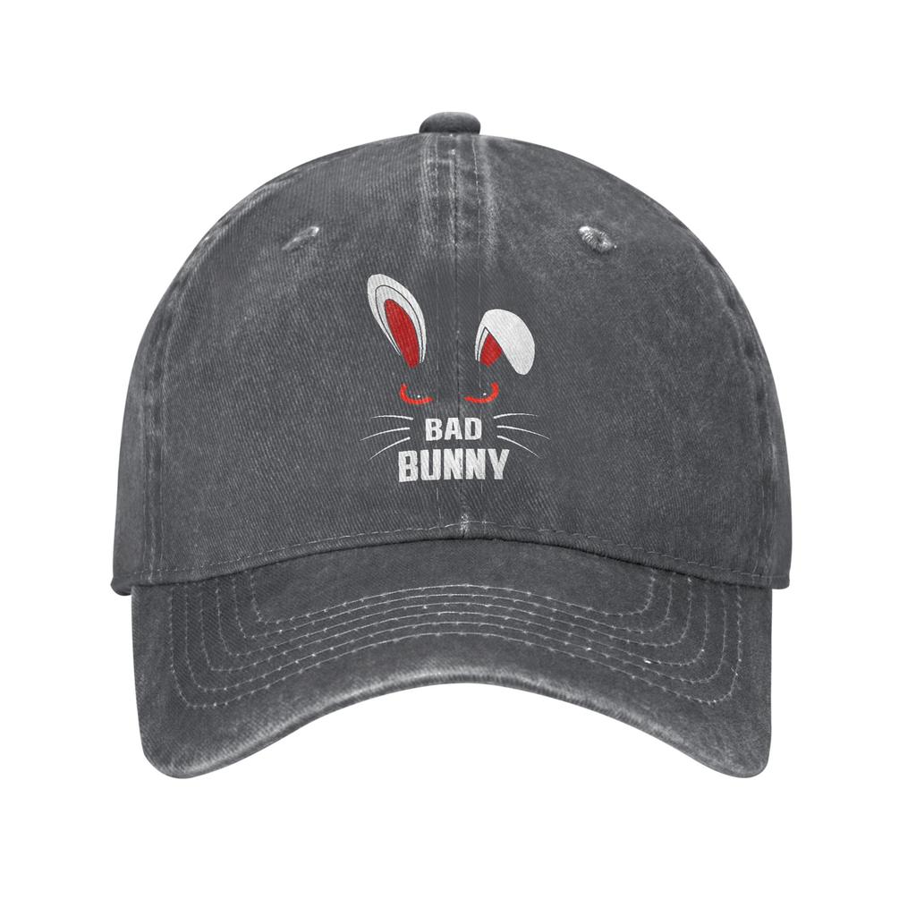 Bad Bunny Scary Rabbit Cool Animal Lover Casual Baseball Cap Trucker Hat Sun Visor Outdoor Snapback Cap Unisex Women Baseball Caps