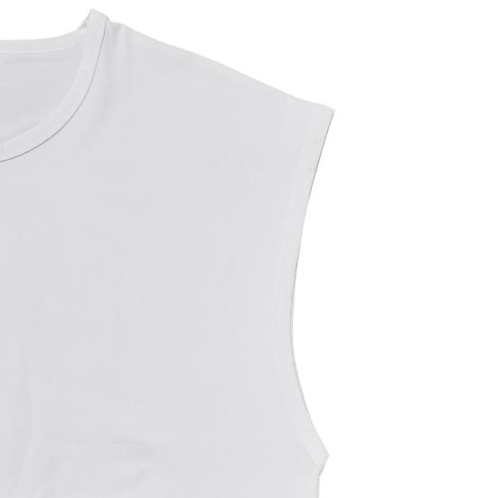 T-Shirts Crew Neck Sleeveless Cut Top for Men Summer Lightweight Soft Breathable Cool