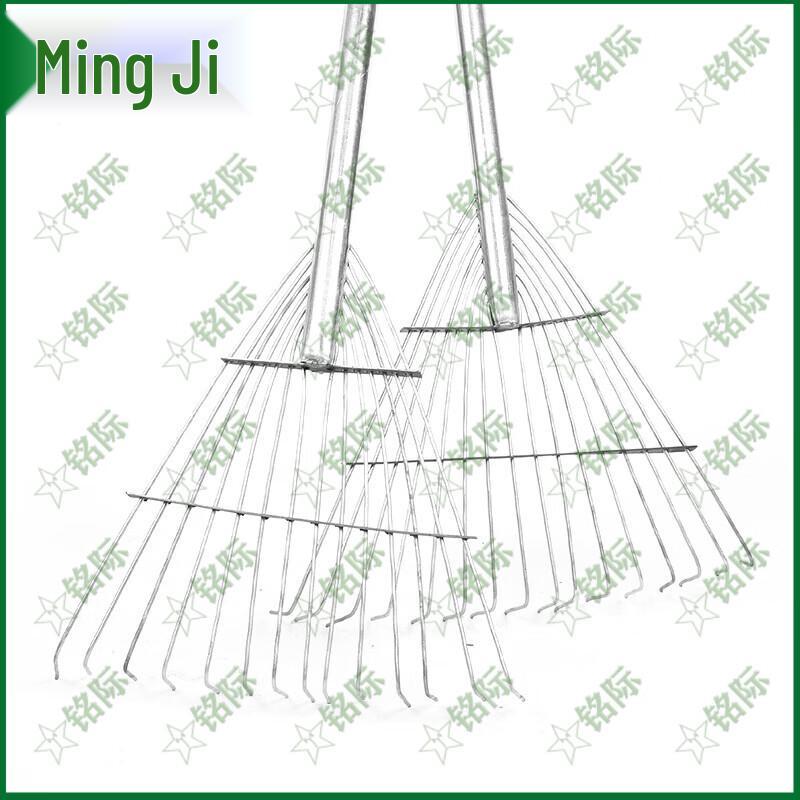 Mingji 14-Tooth Galvanized Steel Rake