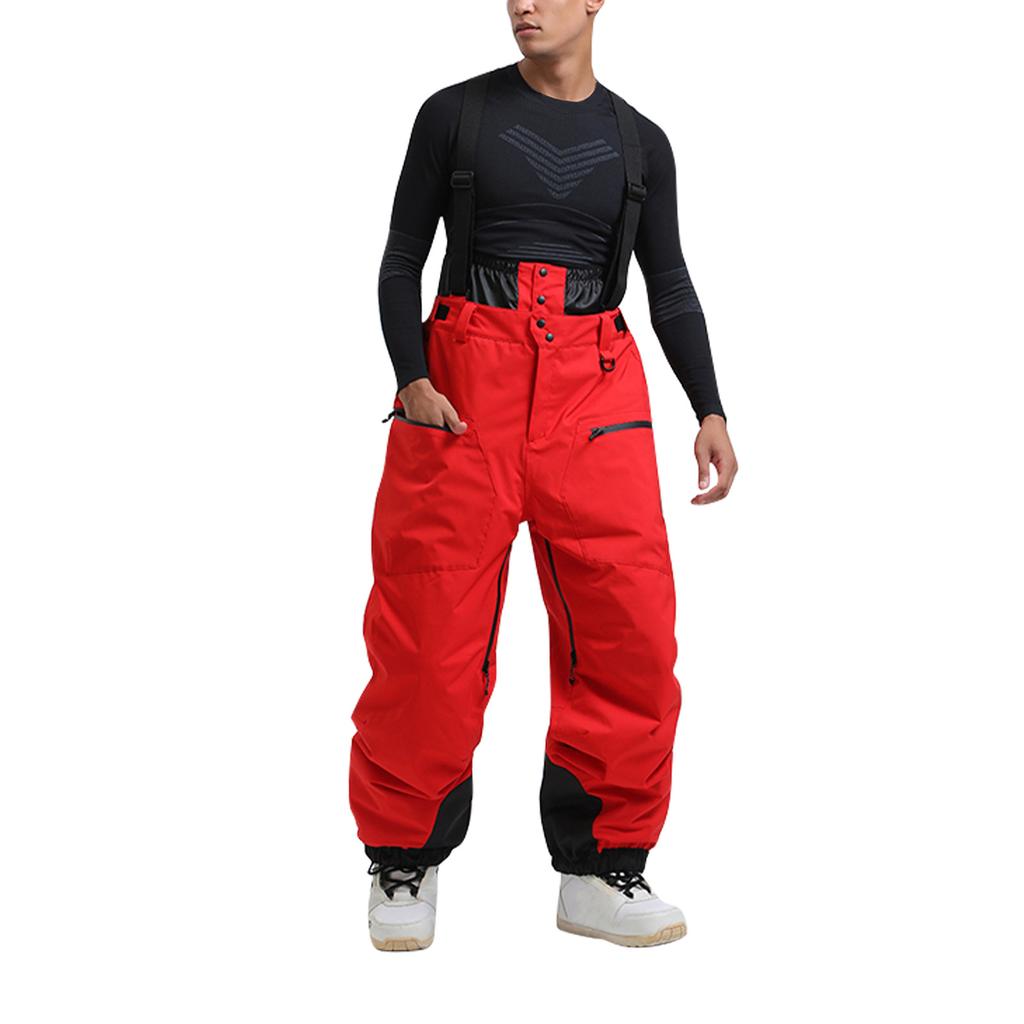Thick Shoulder Straps With Cotton Clips For Warmth Windproof And Waterproof Ski Pants