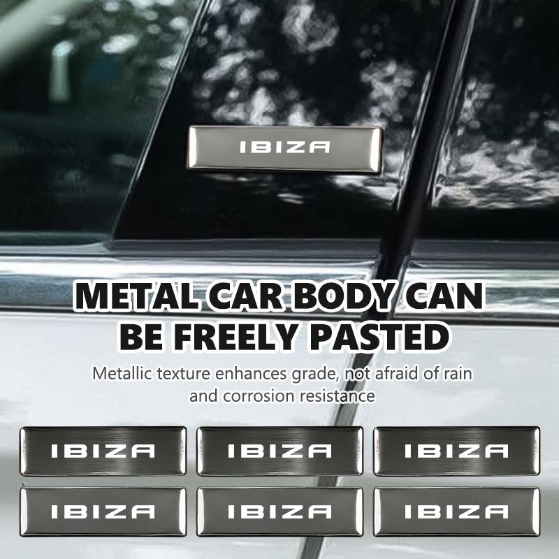 hdzsn4 Car Body Sticker Aluminum Alloy Emblem Decoration Auto Stickers For Seat Exeo Altea Arona Toledo Ibiza Leon E-racer Ateca