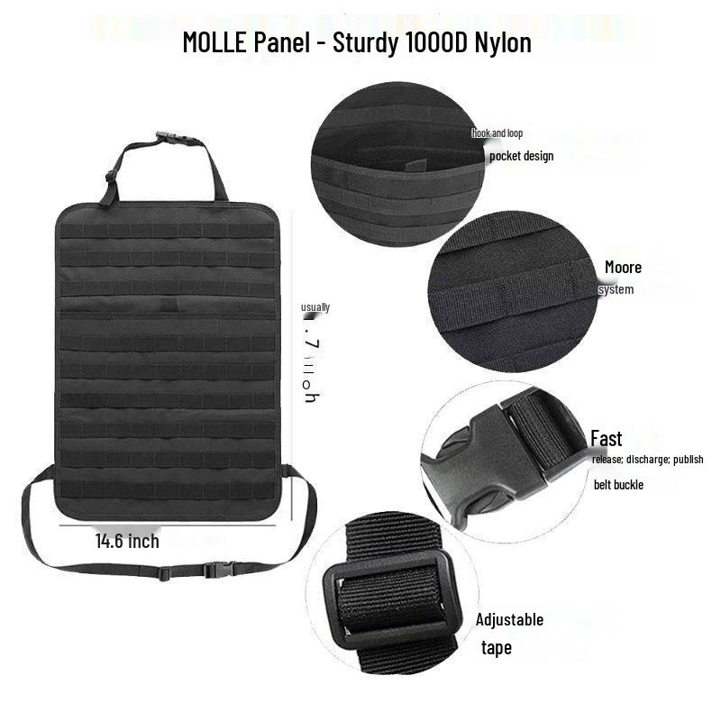 Molle Tactical Car Seat Organizer - Multifunctional Off-Road Storage Bag