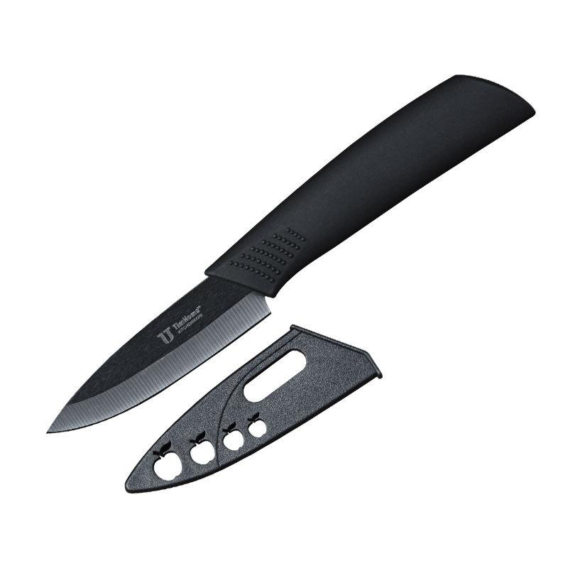 

3-дюймовый керамический нож с черным лезвием Керамический нож для фруктов Нож для чистки дыни Кухонные ножи