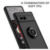 Armor Matte Case für Google Pixel 8 7A 7 6 Pro Cover Ring Magnethalter Ständer Stoßfest Business Vollschutz