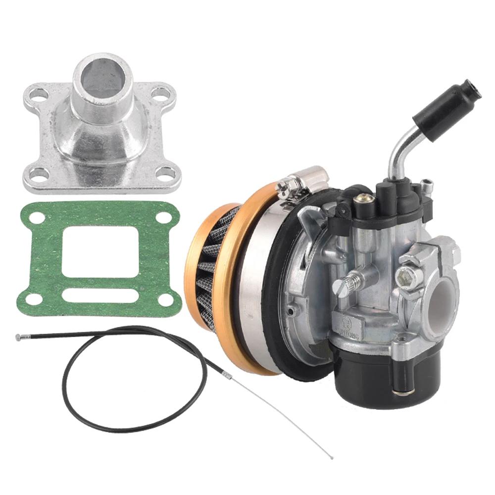 Motorrad 37 49 50 80 ccm 2-Takt Wasserkühlung Vergaser Mit Ansaugrohr Luftfilter Für Mini Moto Dirt Pocket Bike ATV