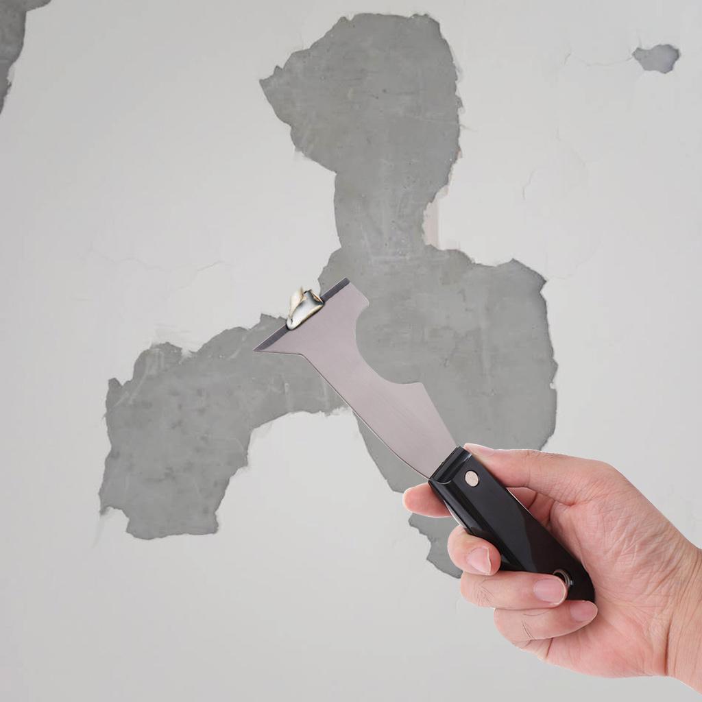 5 in 1 Tools Caulk Removal Tool Spackle Knifes Paint Remover Painters Tool Paint Can Opener for Wood Wallpaper Scraper