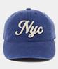 COLUMBIA UNIVERSITY Nyc Twill Washing Ball Cap Crown Navy