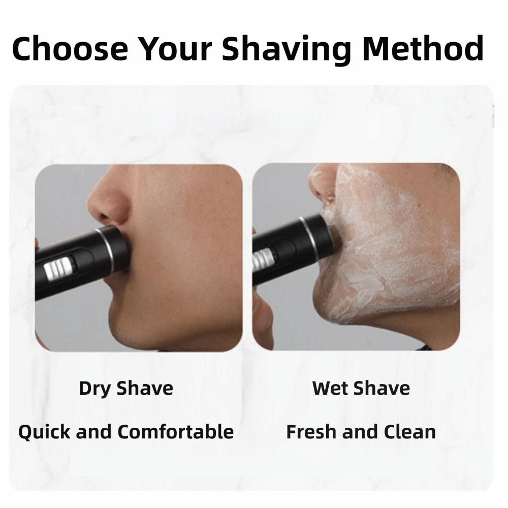 Cordless Men Electric Shaver Type-C Charging Face Hair Remover Tool Men's Beard Trimmer Daily Use