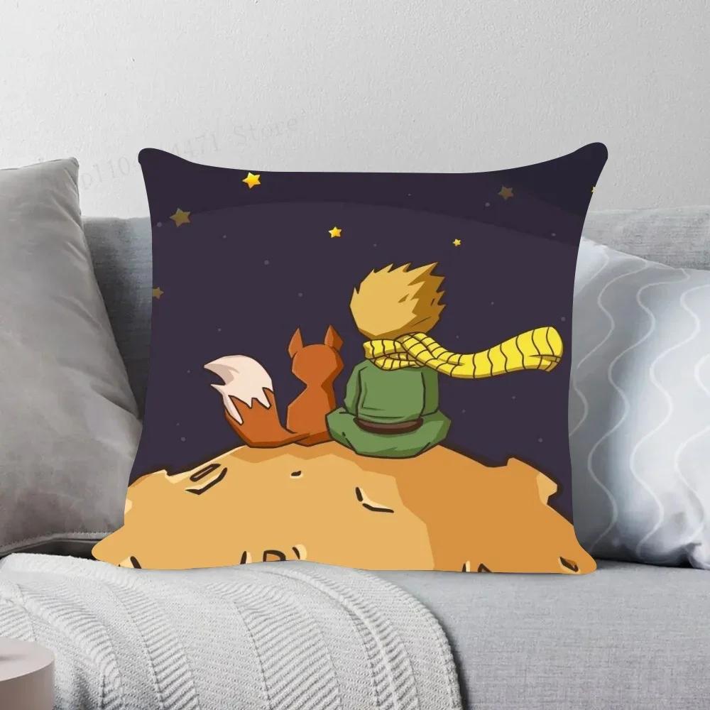 1 szt. Poszewka na poduszkę Mały Książę Skóra Brzoskwiniowa Kwadratowa Sypialnia Sofa Wypoczynek Komfortowa Poduszka Samochód Salon Dom Dekoracja