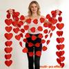 Romantic Heart String 2m 6.5ft Love Heart Hanging Curtain Durable Wedding Garland  Birthday Party