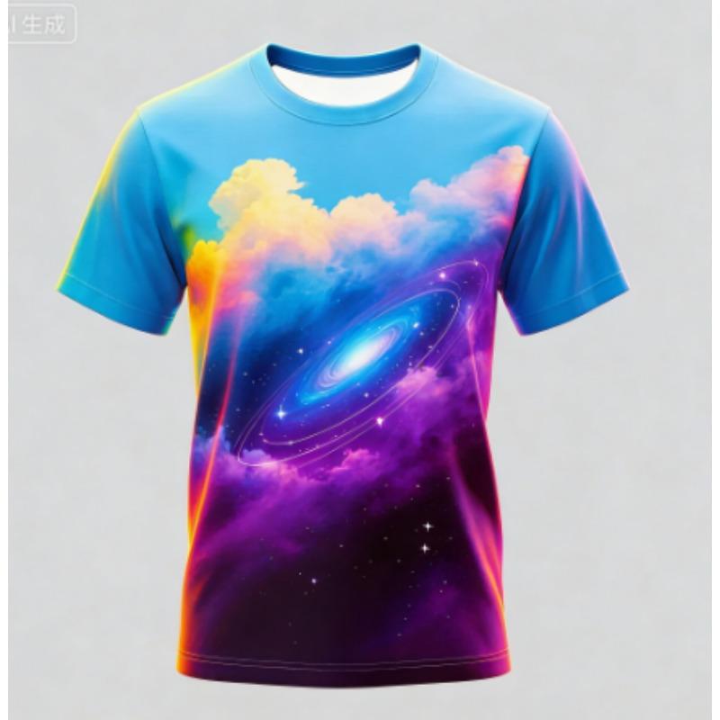 Summer Colorful Fire 3D Graphic Tee Shirt Men Women Harajuku Short Sleeve T Shirt Children