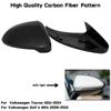 Side Mirror Cover Caps for Volkswagen Golf 6 GTI 7 MK7 R for MK6 Scirocco (Carbon Look) Passat B7 B8 Polo 6R 6C MK5 PLUS
