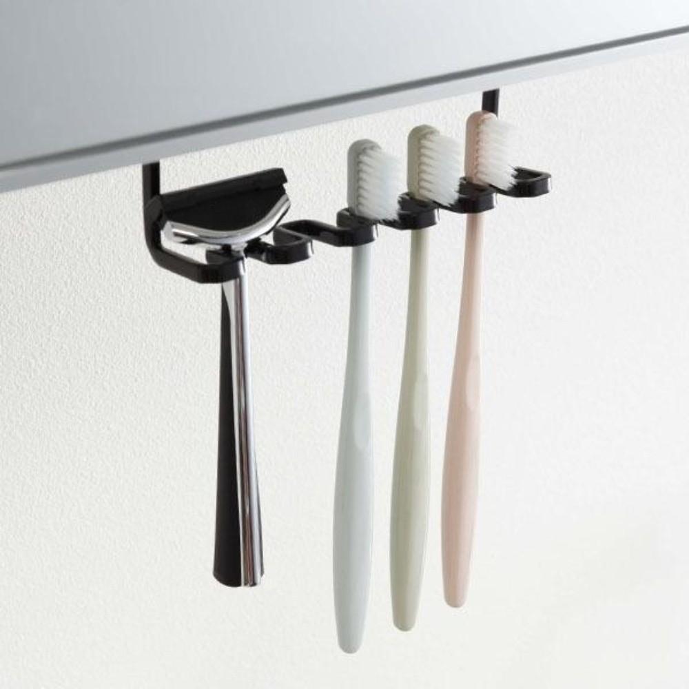 Wall Mounted Toothbrush Storage Rack Space Saving Razor Storage Rack  Bathroom