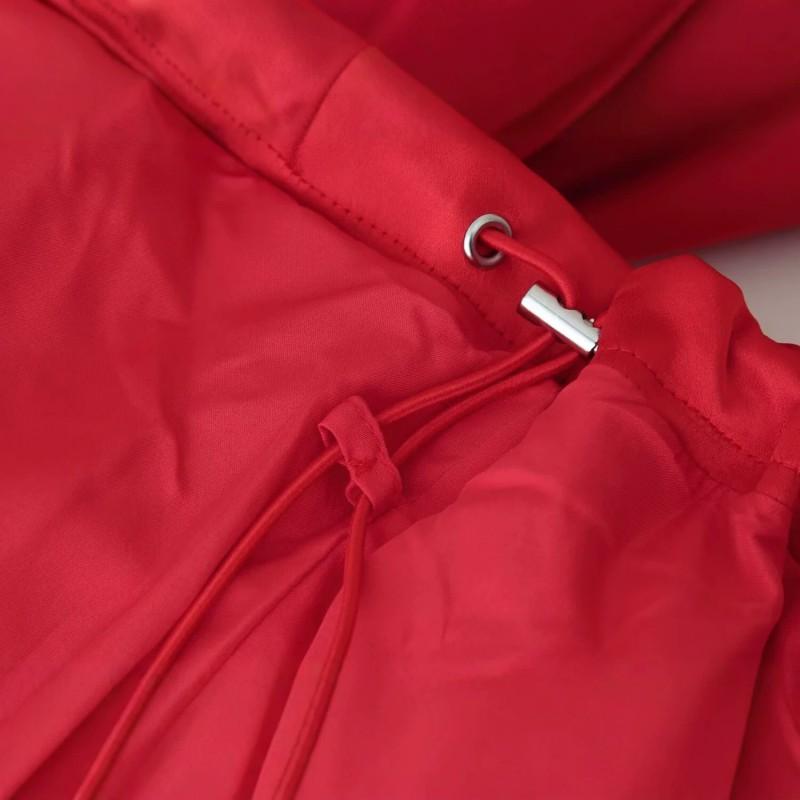 2026 Womens Satin Padded Shoulder Jacket Casual Stand Collar Long Sleeve Outerwear