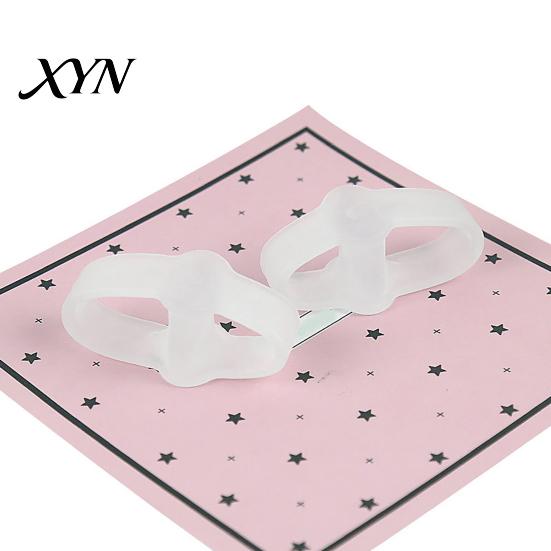 Toe Spacer for Bunions 1 Pair Separator Overlapping Toes, Soft SEBS Bunion Corrector, Alignment Device Double Ring Foot Hallux Valgus, Day Night