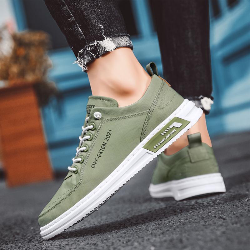 Men's Vulcanized Shoes Lce Silk Canvas Lightweight And Easy To Wear Brand Shoes for Men New Non-slip Wear-resistant Man Sneakers