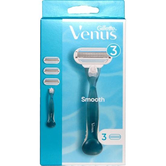 

Гладкая бритва Gillette Venus + 3 запасных лезвия