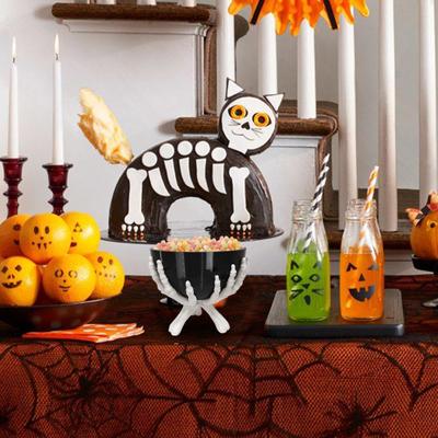 Halloween Godisskål Gotiska Skeletthänder Godisförvaringshållare Multifunktionell Halloween Organiser Hållare Läskig Hemdekoration