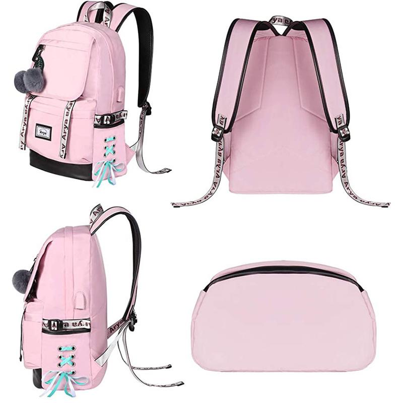 Asge Backpack for Girls Kids Bookbag Elementary Middle School Womens College