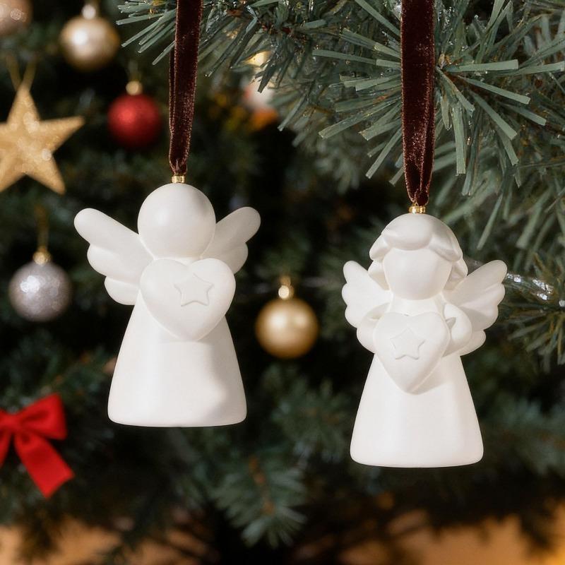 Heart Wings Angel Silicone Scented Candle Mold DIY Girl Sculpture Gypsum Home Decor Handmade Human Resin Mold for Birthday Gifts