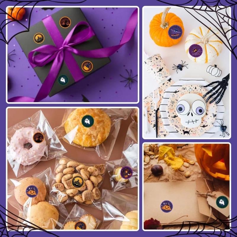 Pumpkin Sticker Reward Sticker Gift Sticker Decorative Label Sticker Halloween Sticker Scrapbook Sticker for Kids