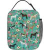 Horse And Flower Lunch Box Insulated Lunch Bags Zipper Lunch Bag Cooler Tote Bag For Teens Men Women Office Picnic