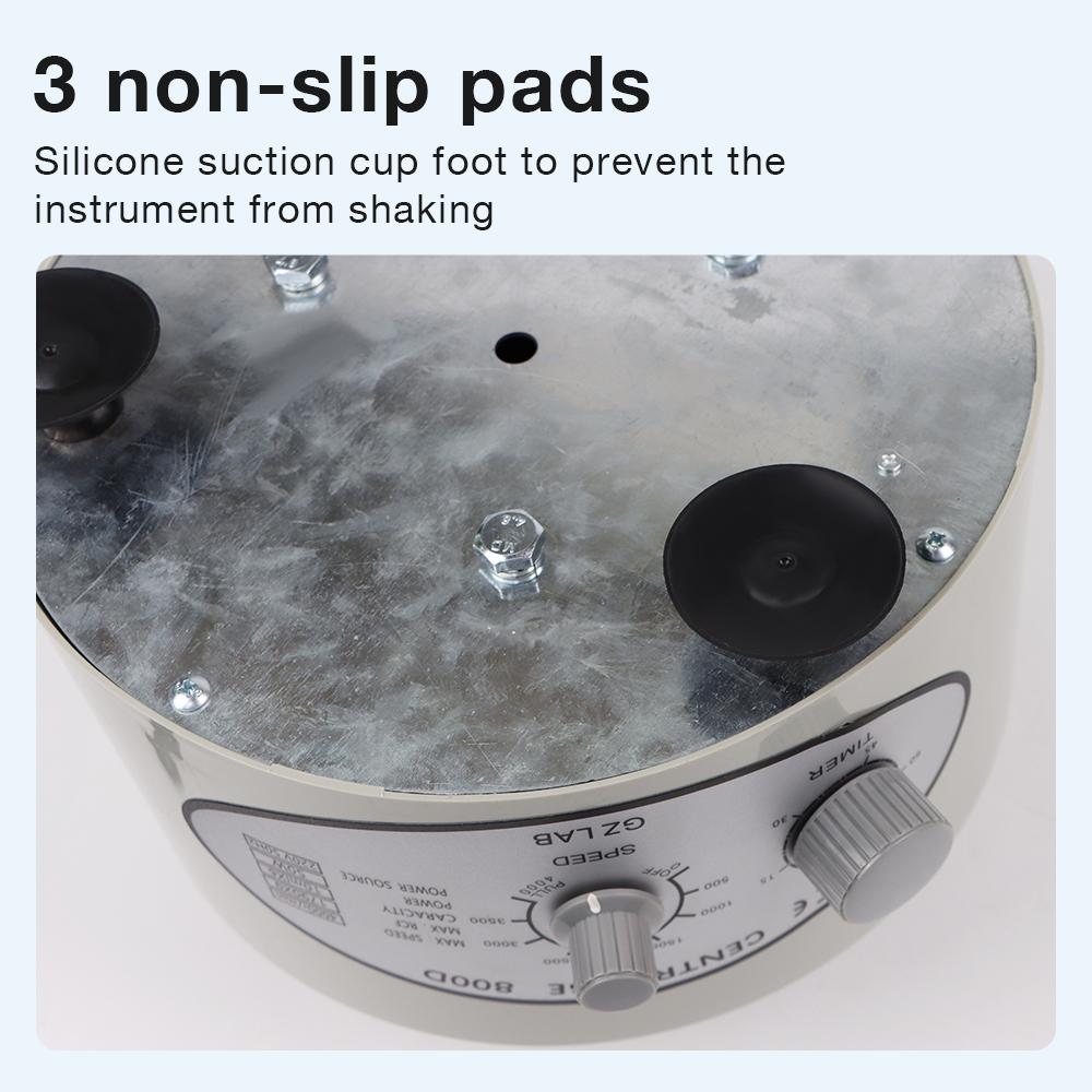 Laboratory Electric Centrifuge Low Speed Adjustable 4000rpm 1790xg 6*10ml Plasma Serum PRP PRF Separate Machine Timed Centrifuge