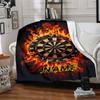 Firefighter Flames Blanket With Customizable Name Four Seasons Comfortable Shawl Blanket Suitable For Home Travel Camping Office Decoration Perfect