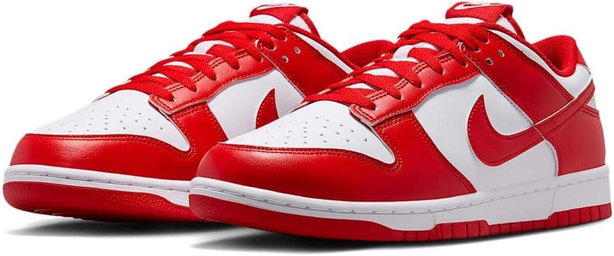 

Nike Dunk Low Retro Size HF5441-104 White/White/University Red, 29.5cm