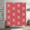 Vintage Pink Floral Shower Curtain White Yellow Gold Bath Decor for Home Waterproof Shower Panels Size72 x 84 inches (183 cm)