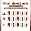 European/American 3D Cat Eye Rhinestone French Short Almond Manicure Stickers