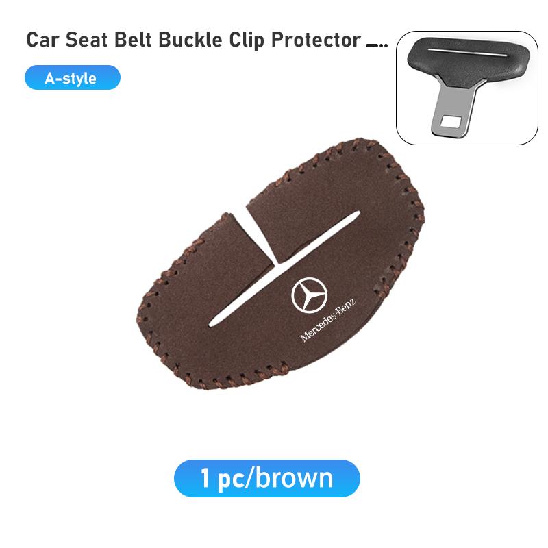 Car Seat Belt Buckle Clip Protector Anti-Scratch Cover Pads For Mercedes Benz AMG A C E S G Class W201 W210 W108 W204 W205 W203 UVWXY1