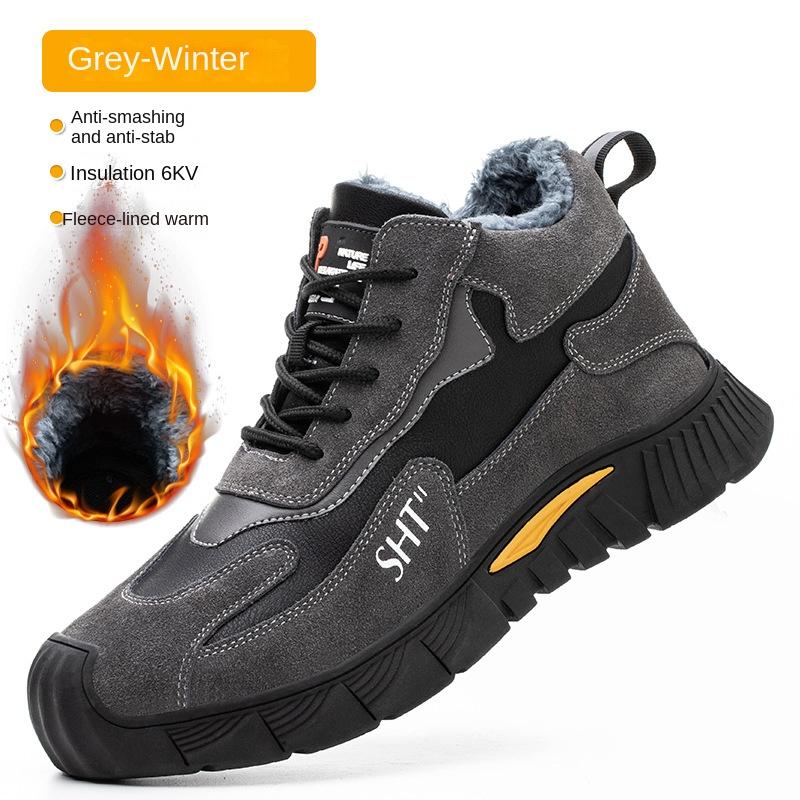 

Обувь для страхования труда, мужская флисовая утолщенная защитная обувь, 6 кВ изолирующая обувь, хлопковая обувь против сварки 36