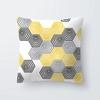 Yellow Geometric Decorative Pattern Pillowcase Office Living Room Home Pillowcase Car Ornaments