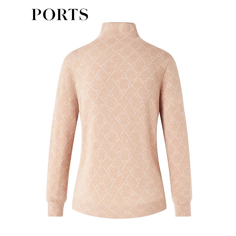 Ports Women's High-Neck Knitted Long-Sleeve Pullover