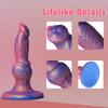 Super Soft Liquid Silicone Anal Plug, Lifelike Realistic Butt Plug Prostate Stimulator, Easy Clean Adult Sex Toys for Men & Women