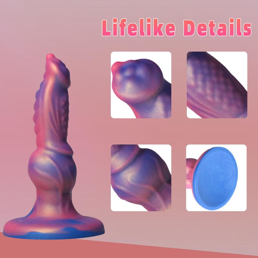 Super Soft Liquid Silicone Anal Plug, Lifelike Realistic Butt Plug Prostate Stimulator, Easy Clean Adult Sex Toys for Men & Women