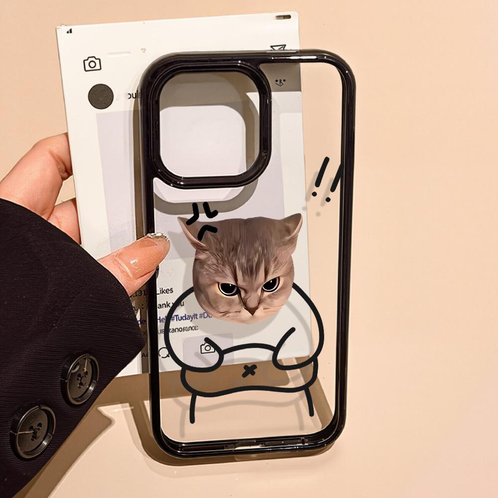 Acrylic Phone Case for iPhone 11 12 13 14 Pro 12 14 16 Pro Max for Samsung A16 A36 A56 S24 FE High-quality Painted Anti-fall Mobile Phone Case