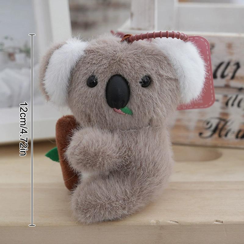 1/3 stk Søt Kola Nøkkelring Nøkkelring Plysjleketøy Koalabjørn Kvinner DIY Smykketilbehør Veskeanheng Nyhetsgave Charms