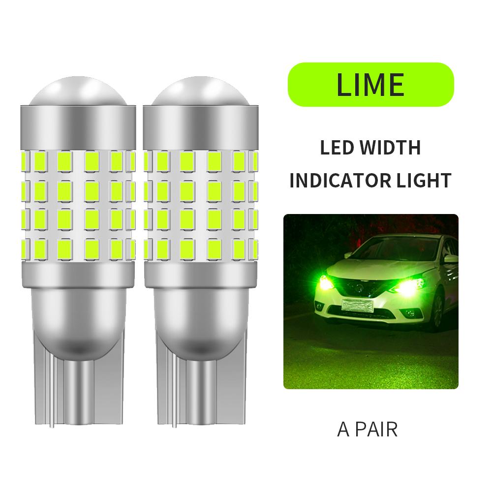 2PCS Car T10 LED Bulb W5W 194 LED Signal Lights Canbus 12V Trunk Lamps Auto Signal Lamp Accessories