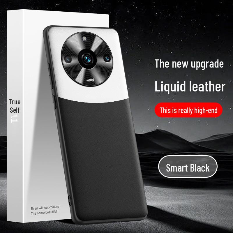 

Защитный чехол Realme 11 Liquid Leather — защита от падений и загрязнений, цельный дизайн Realme 11