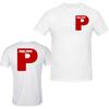 Powerstroke Big P Design T-Shirt Unisex White Color Front & Back S - 5XL