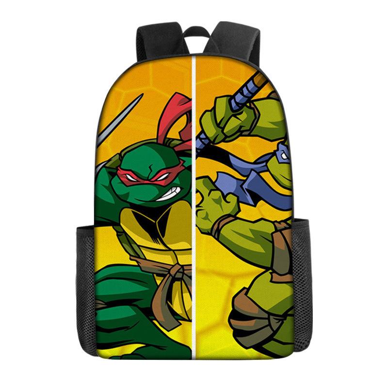 Teenage Mutant Ninja Turtles Children'S School Bag Elementary School Student Cartoon Breathable Backpack Cute Burden Reduction Cool Anime Backpack