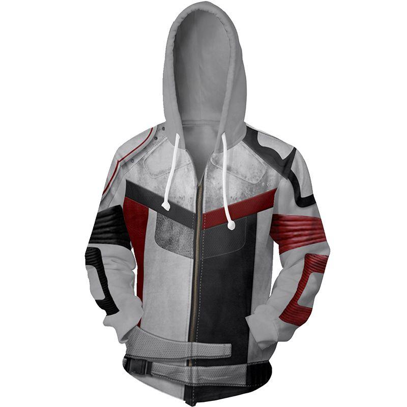 

3 Carlos Descendants Hoodie Cosplay Costume Zip Up Sweatshirt Unisex Jacket S
