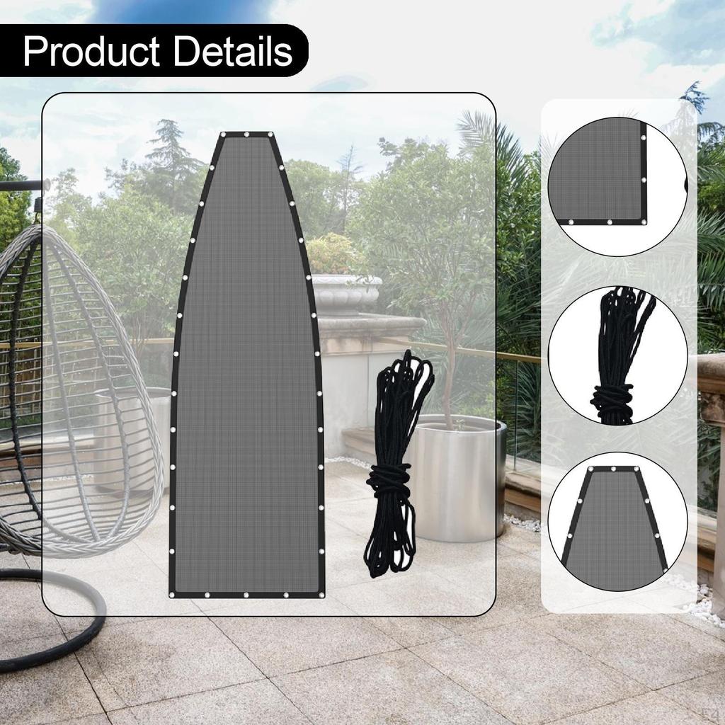 Hanging Lounge Chair Replacement Repair Cloth Backyard Easy Installation Patio Indoor with 39ft Cord