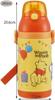 Skater Stainless Steel Water with 3D Winnie the Pooh Disney Children's Bottle, 380ml, Straw, Design, SSPV4,