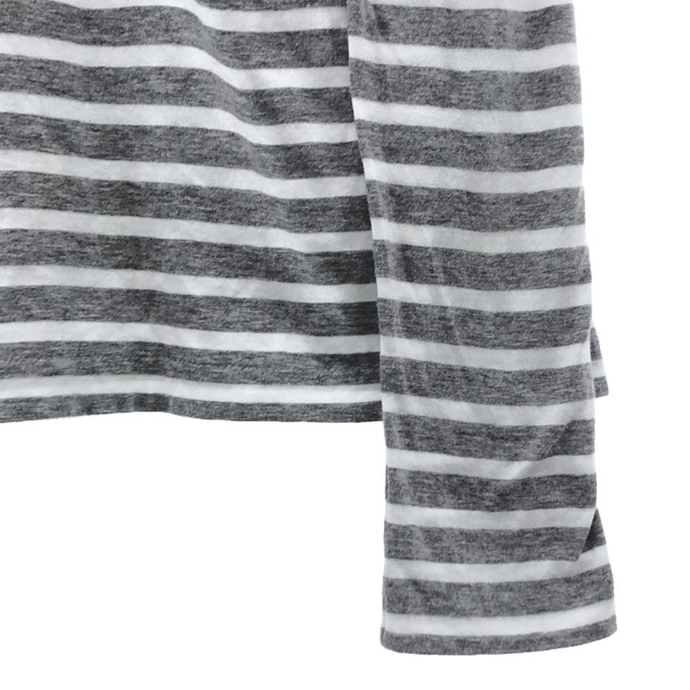 sacai luck made in Japan Border Pattern Long sleeve Back ribbon Cut Women Used