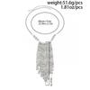 Ingemark New Exaggerated CCB Bead Tassel Pendant Necklace Women Vintage Metal Geometric Clavicle Chain Party Luxury Jewelry Gift